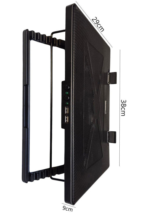 5 Fan Laptop Cooling Pad – Adjustable USB Laptop Stand