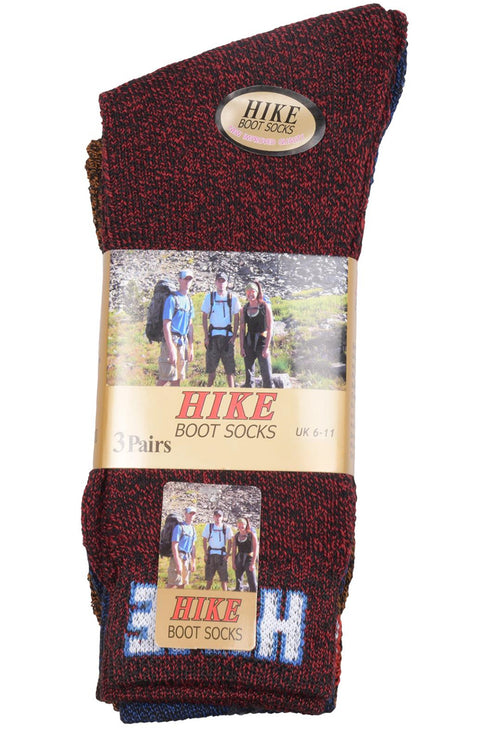 Mens Hike Assorted Socks - 6/12 Pack