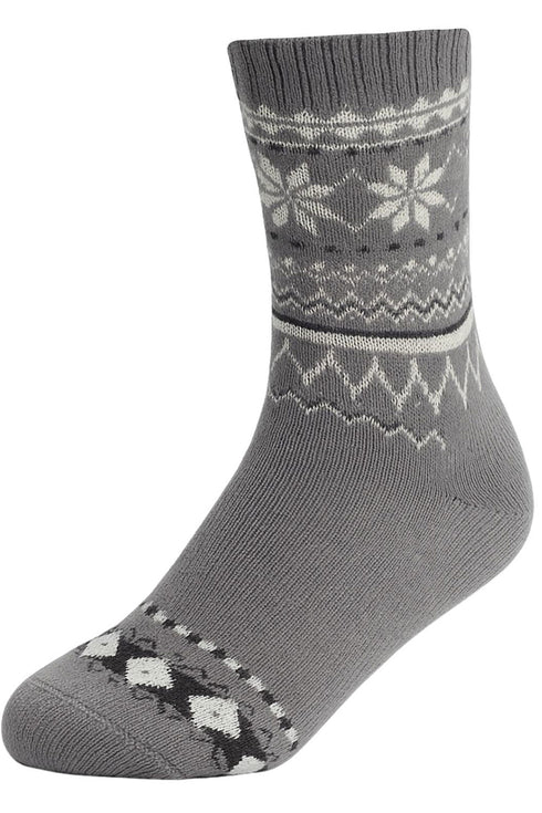 Men’s Griper Thermal Socks – Warm Winter Knitted Crew Socks with Stylish Nordic Pattern