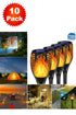 Solar Flame Torch Lights – 10 or 20 Pack Outdoor Waterproof LED Lights