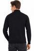Mens Quarter Zip Funnel Neck Jumper