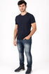 Men’s Slim Fit Faded Blue Denim Jeans – Stylish Casual Wear for Everyday Comfort