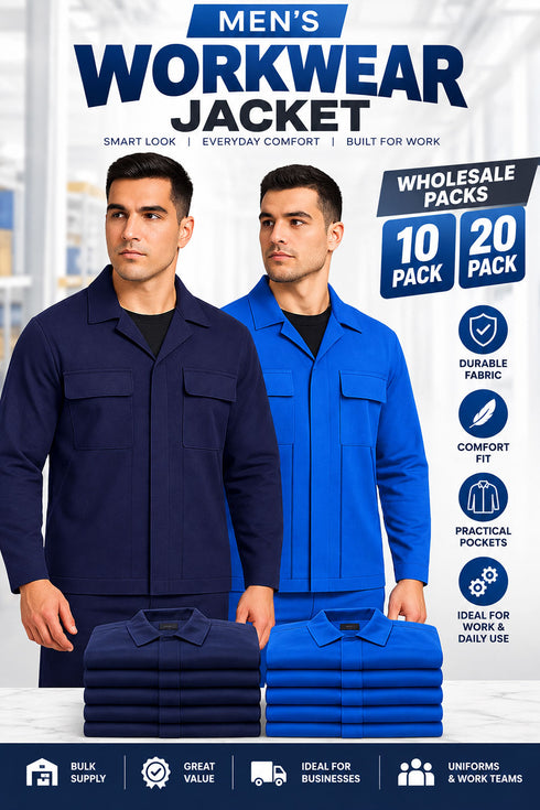 Men’s Workwear Jacket – 10/20 Pack - From £2.25 Per Unit