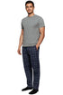Men's Plaid Pajama Set – Short Sleeve T-Shirt & Lounge Pants