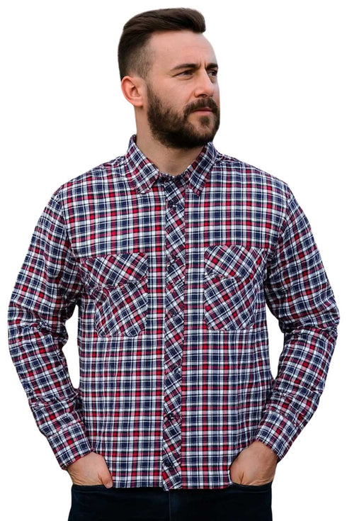 Men’s Classic Button Up Flannel Shirt