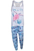 Women’s Summer Pajama Set – Sleeveless Tank Top with Sea Turtle Print & Ocean-Themed Trouser