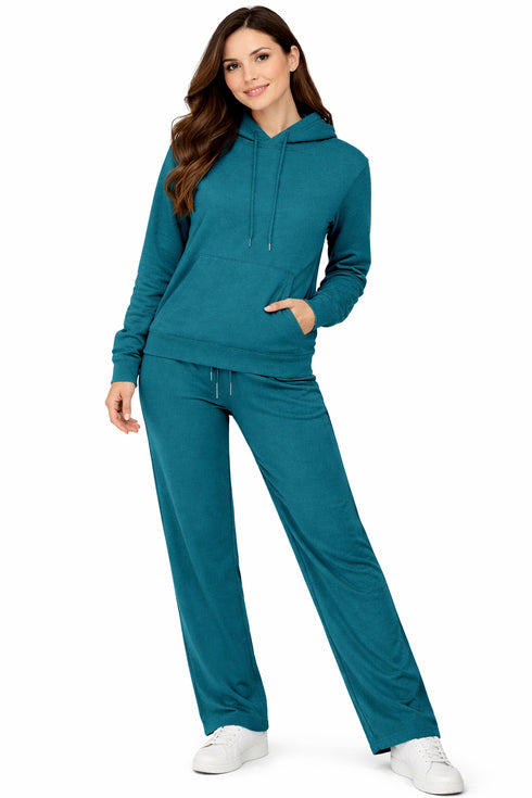 Women’s Fleece Tracksuit Set – Hoodie & Joggers Matching Loungewear