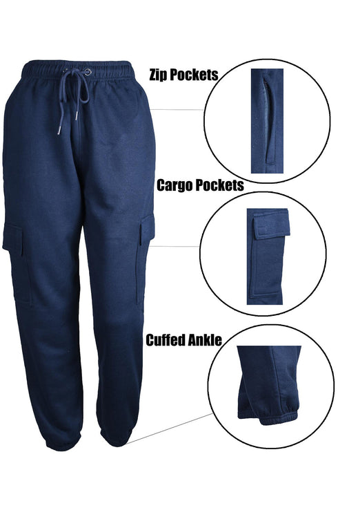 Ladies Fleece Cargo Trousers