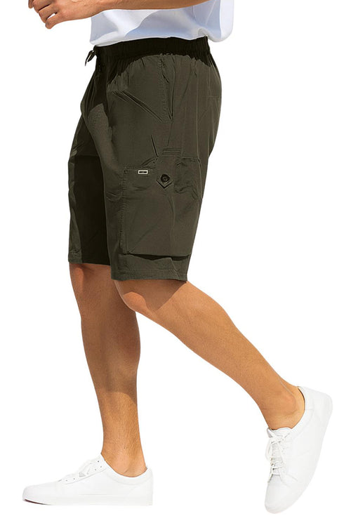 Men’s Cargo Shorts – Lightweight, Quick-Dry, Elastic Waist, Pockets