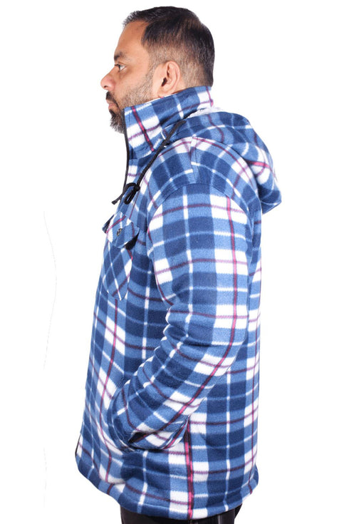 Mens Sherpa Fur Lined Hoodie