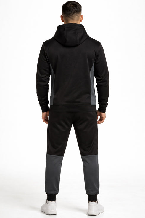 Men’s Zip-Up Hooded Tracksuit Set – Slim Fit Hoodie & Jogger Set