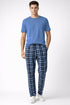 Men's Plaid Pajama Set – Short Sleeve T-Shirt & Lounge Pants