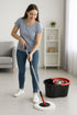 360° Magic Spin Mop & Bucket Set – Easy Floor Cleaning System with Stainless Steel Wringer & Microfiber Mop Head