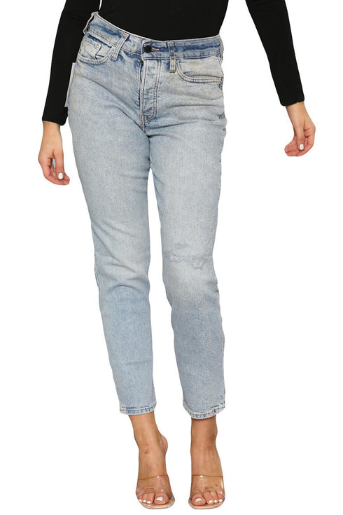 Women's Light Wash Mid Rise Jeans