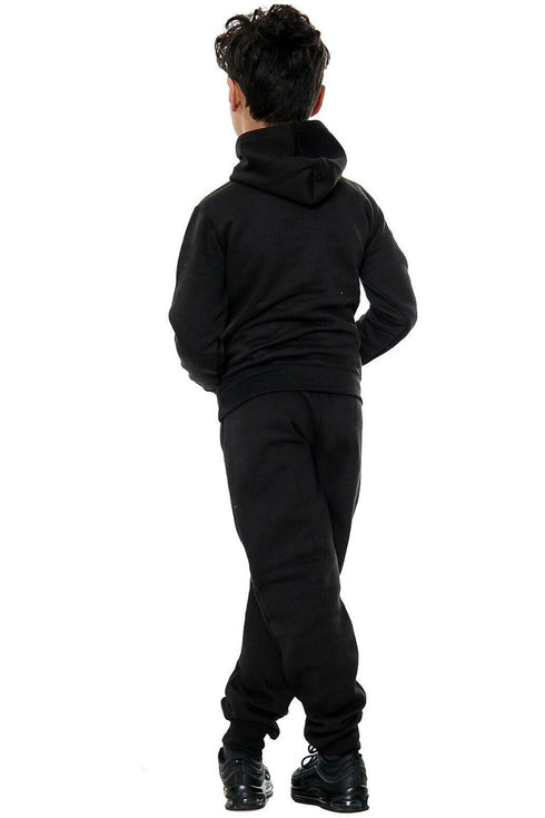 Kids Plain No Cord Tracksuit Set