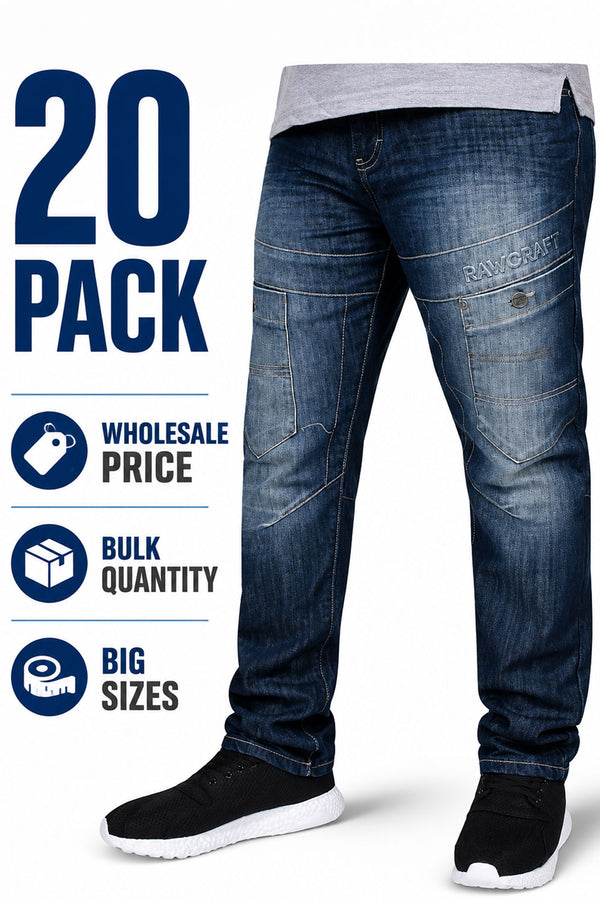 20 Pack Men's Kastra Plus Size Jeans