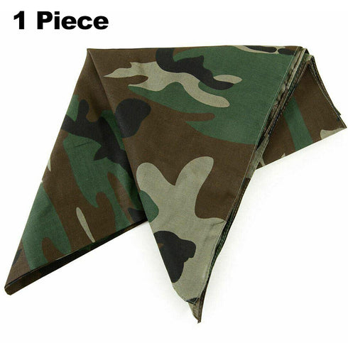 60 Pack Assorted Bandanas – Bulk Paisley, Solid, Camo & Flag Designs - From 49p Per Unit