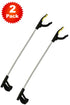 Long Arm Pickup Stick for Trash, Garden, and Household Use - 1/2 Pack