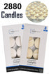 2880 Bulk Unscented Tealight Candles – Long-Lasting Tea Lights for Weddings, Events & Home Décor