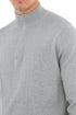 Mens Quarter Zip Funnel Neck Jumper