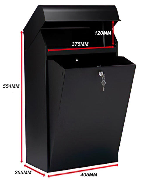 Wall Mounted Secure Parcel Delivery Box – Weatherproof Lockable Mail Drop Box