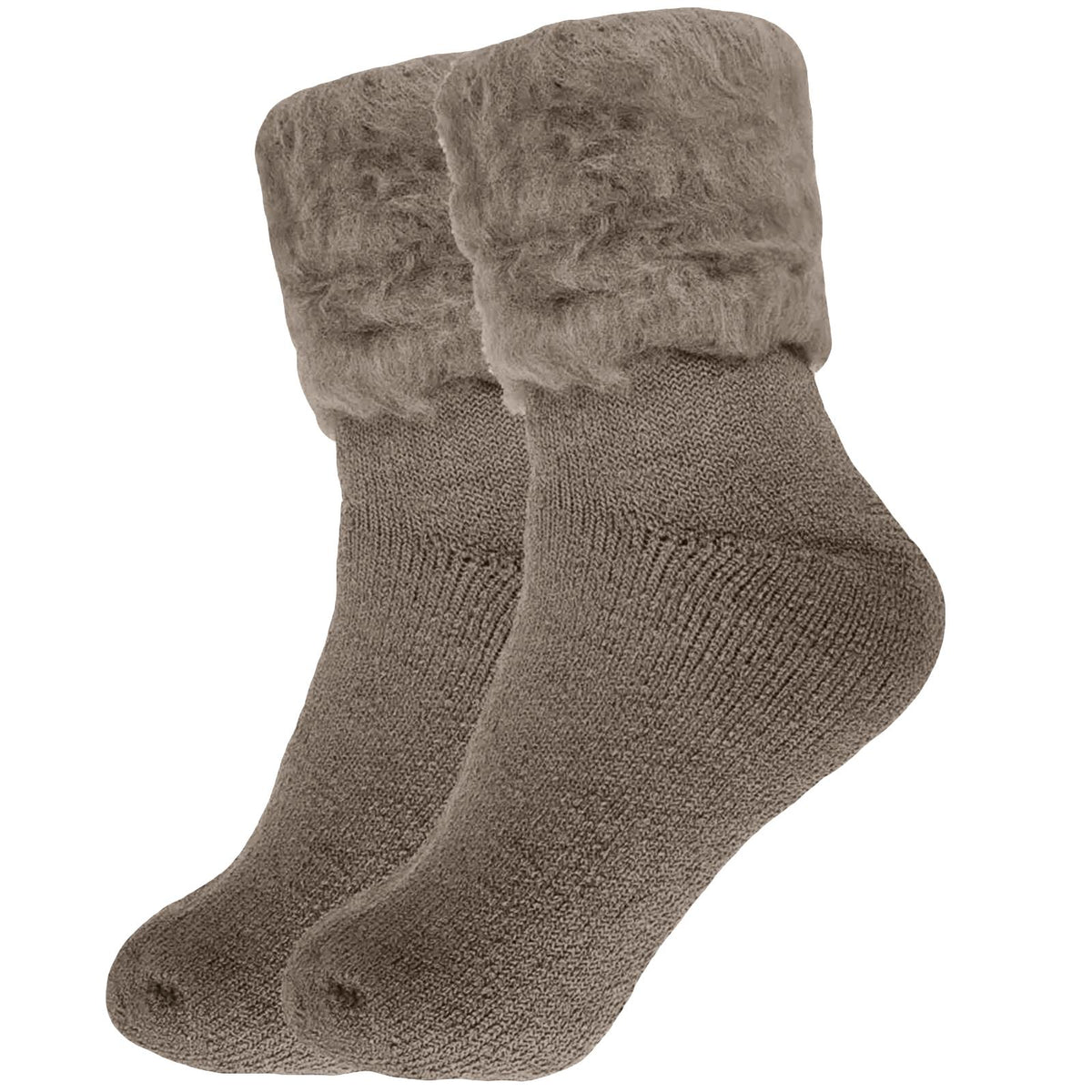 thumbnail image 2 of Heat Mate Chunky Winter Thermal Socks For Women – 2.4 TOG Brushed Fleece Lined – UK 4-8, Black 2 of 4
