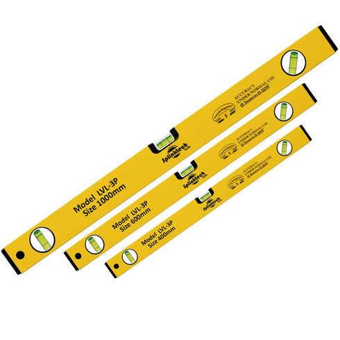 3 Pack High Accuracy Magnetic Spirit Level Set
