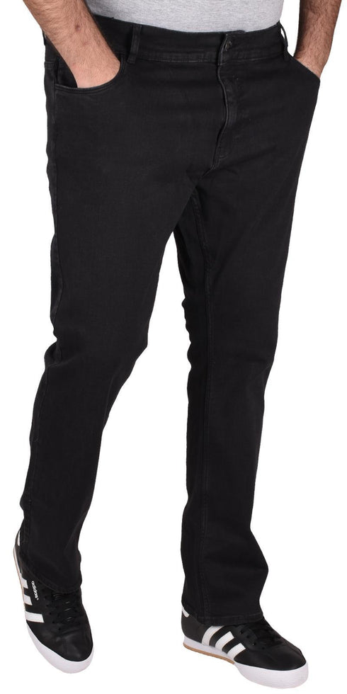Men’s Straight Fit Denim Jeans – Dark Blue & Black Casual Jeans