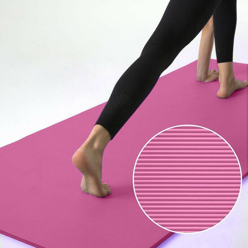 Non-Slip Yoga Mat for Exercise & Fitness With Carry Strap