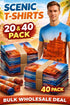 Men’s Scenic Landscape Print Short Sleeve T-Shirt - 20/40 Pack - From £1.00 Per Unit