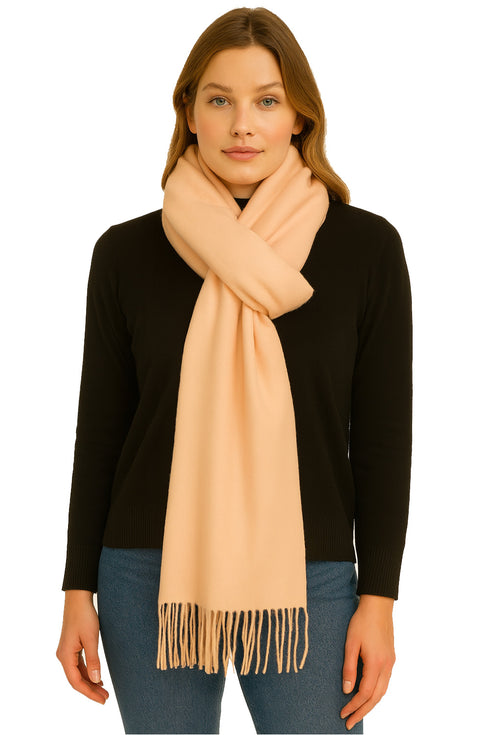 Unisex Knit Wool Blend Muffler – Lightweight Autumn & Winter Scarf