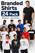 24 Pack Men’s Branded Shirts Assorted Sizes & Colours - From £9.99 Per Unit