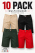 Jack South Chino Cotton Shorts Multi Packs & Colours - From £2.50 Per Unit