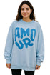 Womens Oversized Printed Sweatshirt – Baggy Comfort Fit, Front Print, Long Sleeve Jumper