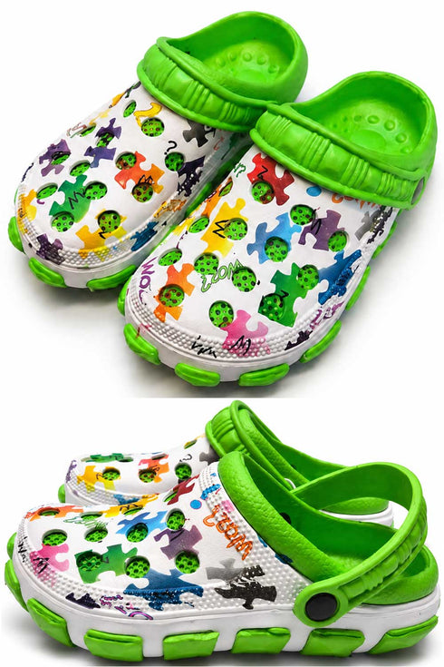 Kids Colourful Lightweight Clogs - Non-Slip Sandals