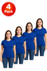 4 Pack Women Breathable Short Sleeve T-Shirts