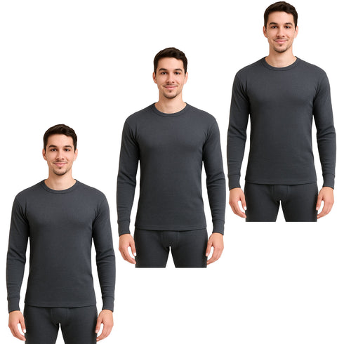 3 Pack Mens Thermal Long Sleeve Shirt