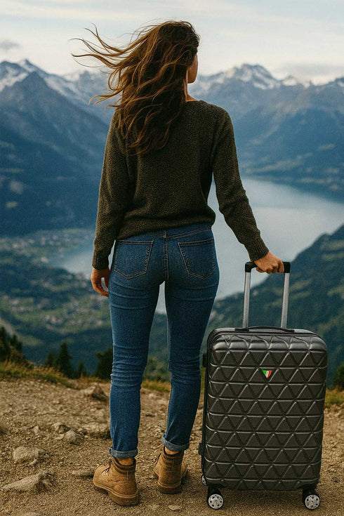 3 Piece Hard Shell Luggage Set – Lightweight Spinner Suitcases