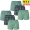 6 Pack Men's Check Woven Cotton Boxers