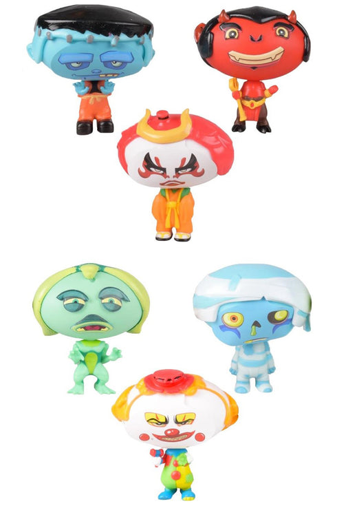 Mega Headz Collectible Monster Toy Sets – 2 Pack & 3 Pack Hideouts Series for Kids