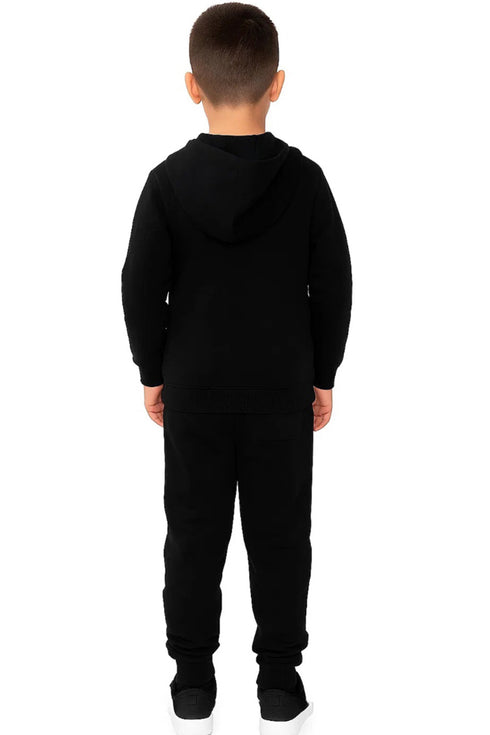 Kids Plain Tracksuit Set With Cords