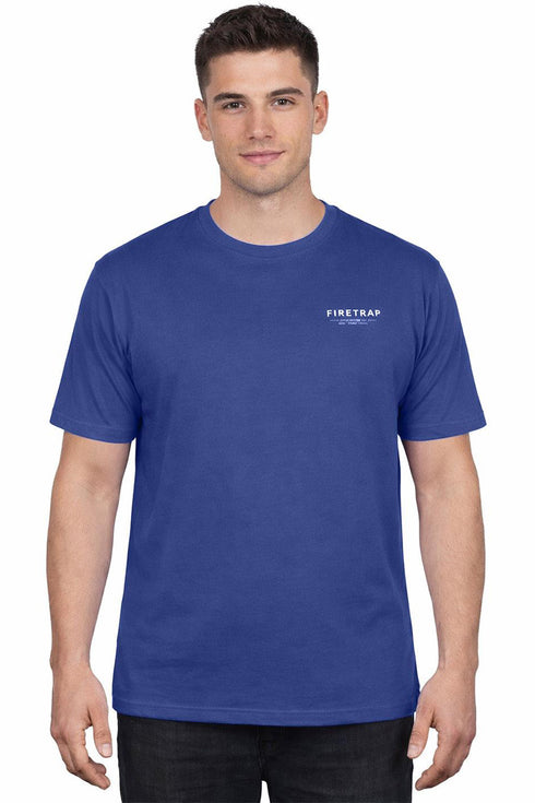 Fire Trap Mens Crew Neck Cotton T-shirt