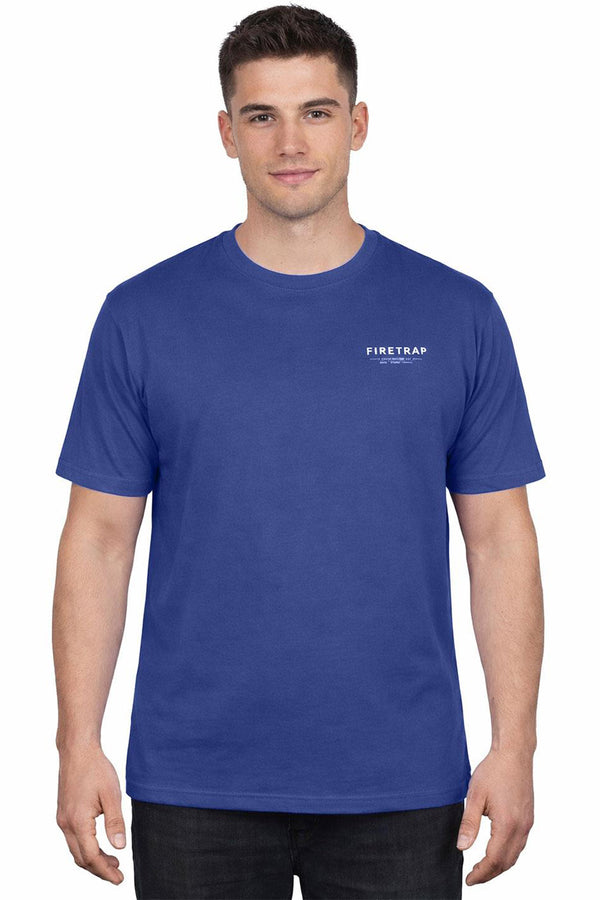 Fire Trap Mens Crew Neck Cotton T-shirt