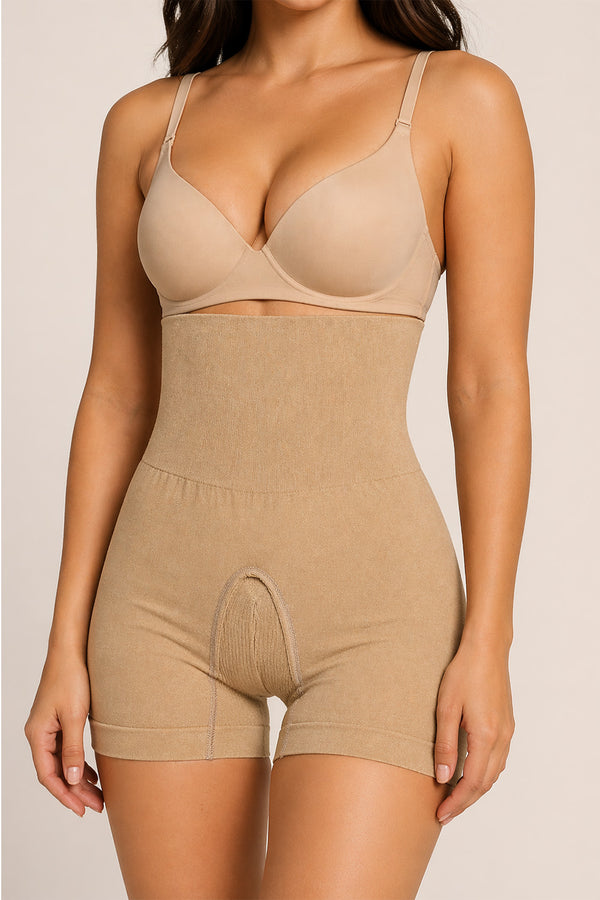High Waisted Seamless Shapewear Shorts – Tummy Control Body Shaper for Women