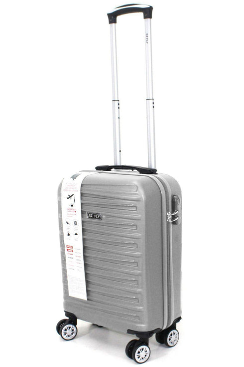 Lightweight Hard Shell Cabin Suitcase – 4 Wheel Spinner Travel Luggage