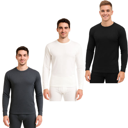 3 Pack Mens Thermal Long Sleeve Shirt
