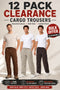 12 Pack Men’s Cargo Trousers Clearance - From £2.91 Per Unit