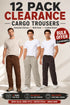 12 Pack Men’s Cargo Trousers Clearance - From £2.91 Per Unit