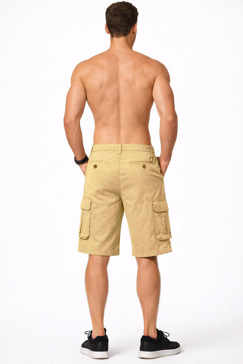 Men’s Cotton Cargo Shorts with Pockets