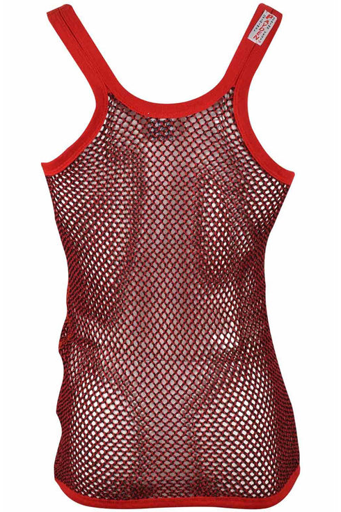 Mens Cotton String Vest - XL